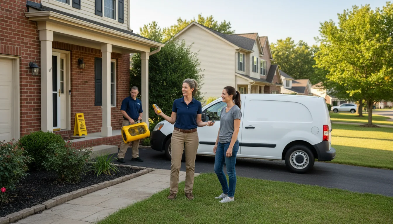 Water restoration image for Dehumidification And Cleanup Services in Anniston, MO